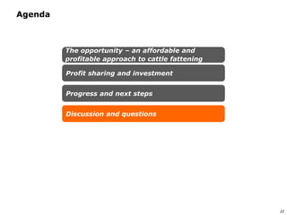 An affordable, accessible and profitable approach to cattle fattening in Mozambique