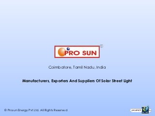 Coimbatore, Tamil Nadu, India


            Manufacturers, Exporters And Suppliers Of Solar Street Light




© Prosun Energy Pvt Ltd. All Rights Reserved
 