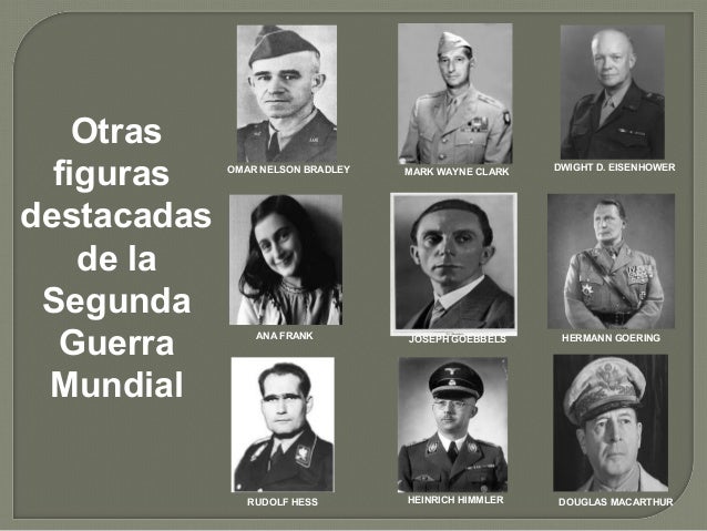 Protagonistas de la segunda guerra mundial
