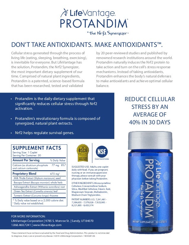 Protandim Nrf2 Activator AllInOne Health & AntiAging Supplement