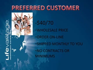 -$40/70
-WHOLESALE PRICE
-ORDER ON-LINE
-SHIPPED MONTHLY TO YOU
-NO CONTRACTS OR
MINIMUMS
 