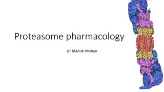 Proteasome pharmacology
Dr Manish Mohan
 