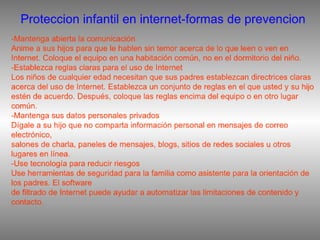 Protección infantil en internet