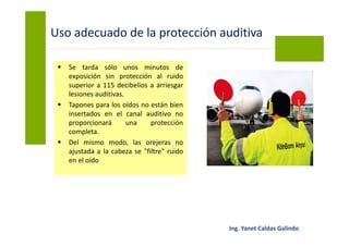 Protectores auditivos - Prevención y evaluación de la exposición