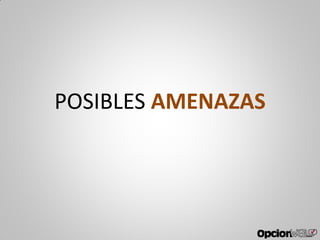 POSIBLES AMENAZAS
 