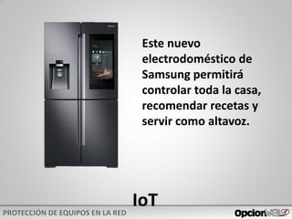 Este nuevo
electrodoméstico de
Samsung permitirá
controlar toda la casa,
recomendar recetas y
servir como altavoz.
 
