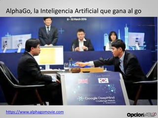 AlphaGo, la Inteligencia Artificial que gana al go
https://www.alphagomovie.com
 