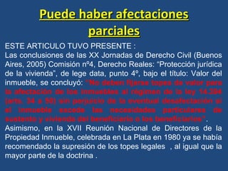 Proteccion de la vivienda - Nuevo Código Civil y Comercial | PPT