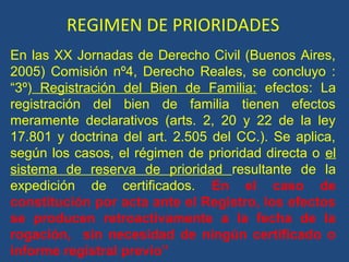 Proteccion de la vivienda - Nuevo Código Civil y Comercial | PPT