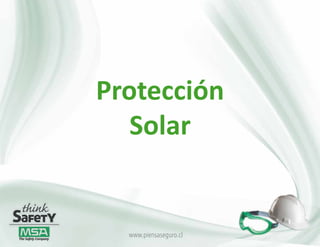Protección Solar

Introducción

           Protección
Para realizar un montaje coordinado y sin imprevistos es importante
tener claro el sitio en el cual va a ser emplazada la grua.



              Solar


                     www.piensaseguro.cl
 