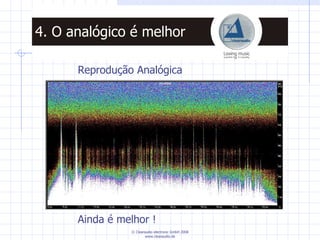Reprodução Analógica Ainda é melhor ! 4. O analógico é melhor 