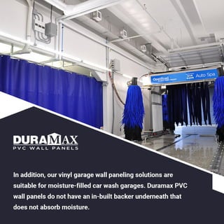 Protect Car Wash Garage from Humidity with High-Grade PVC Wall Panels