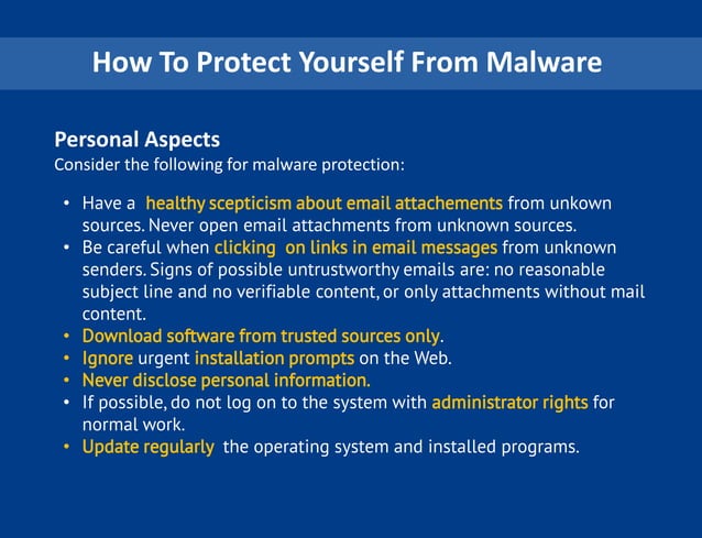 How To Protect From Malware | PPT