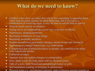 Protecting your child from sexual abuse | PPT