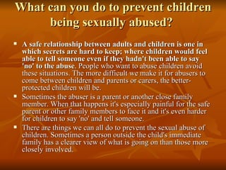 Protecting your child from sexual abuse | PPT