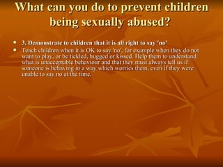 Protecting your child from sexual abuse | PPT