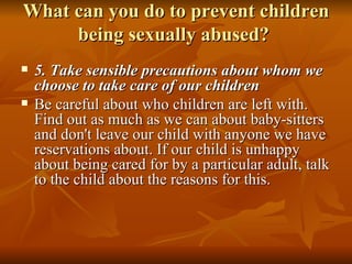 Protecting your child from sexual abuse | PPT