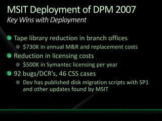 Protecting Applications With Data Protection Manager 2007 Sp1