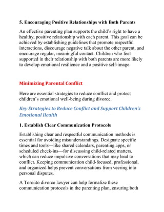 Protecting Children’s Emotional Health during Parental Separation | PDF