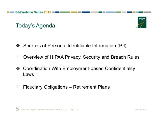 employee personal information