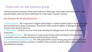 Hydroxyl Protection PROTECTING GROUPS for HYDROXYL GROUP ..m.pharm | PPTX