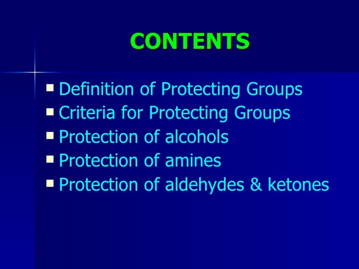 Protecting Groups