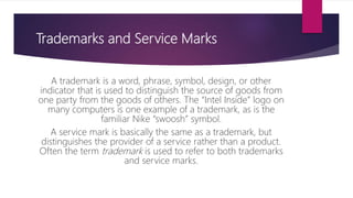 Protecting innovation - PATENTS, TRADEMARKS, AND COPYRIGHTS | PPTX