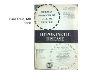 Hans	
  Kraus,	
  MD	
  
             1960	
  
 