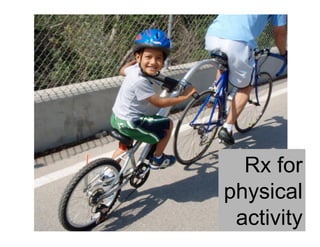 Rx for
physical
 activity
 