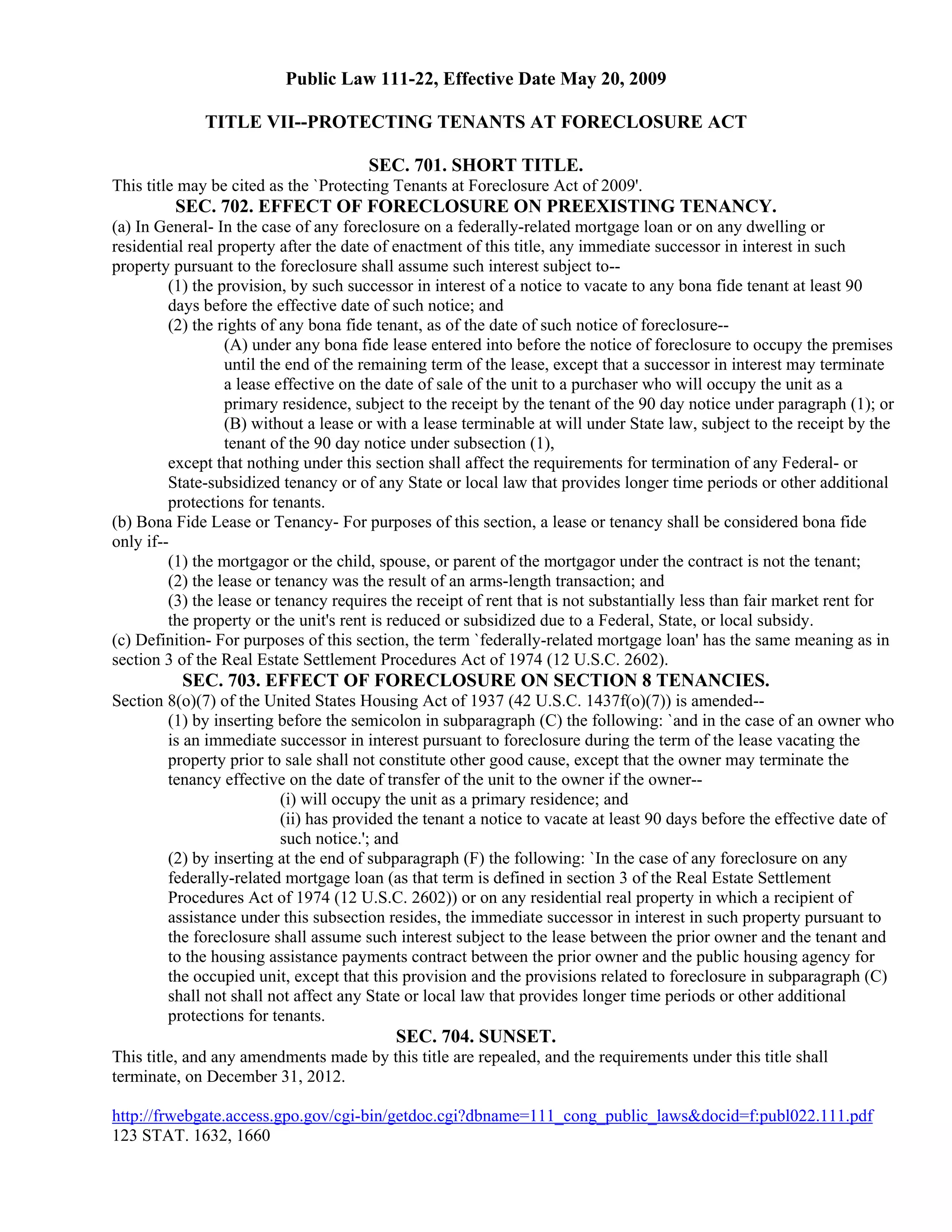 Protecting tenants at_foreclosure_act_of_2009 | PDF 