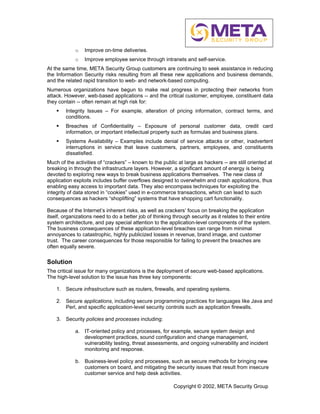 Protecting Web Based Applications