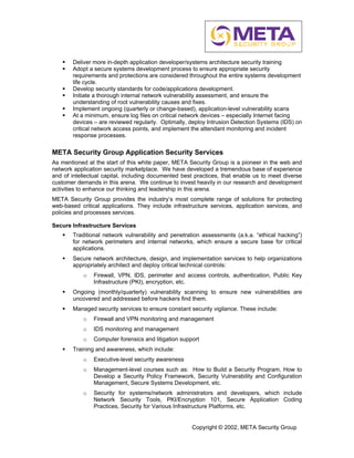 Protecting Web Based Applications