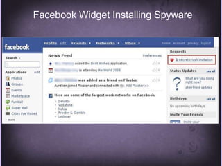Facebook Widget Installing Spyware