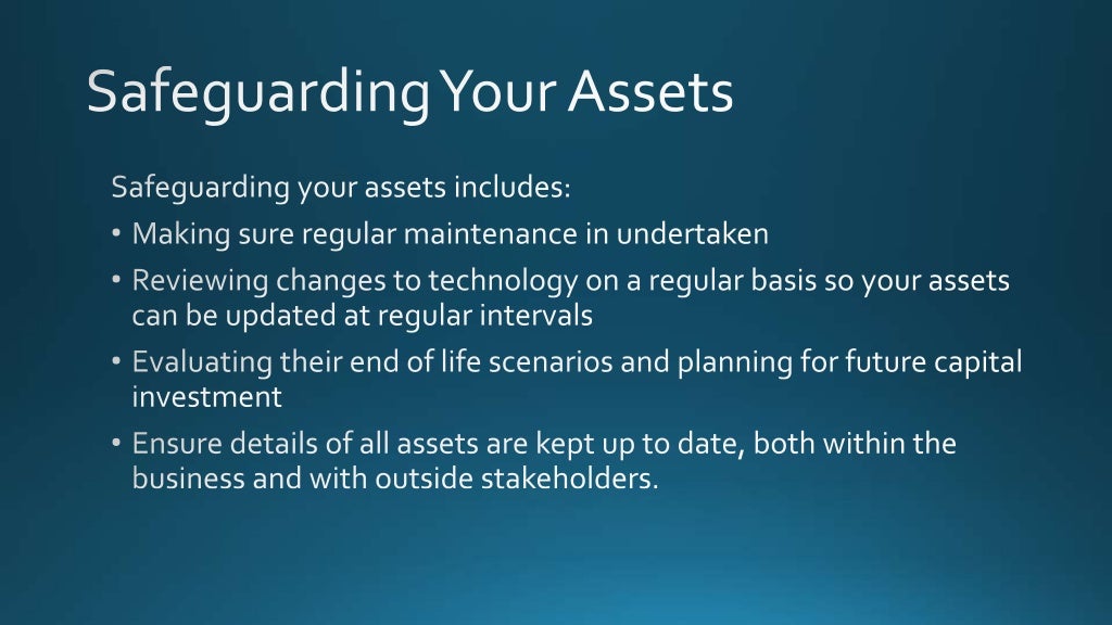 Safeguarding Your Assets Protect The Future Of Your Business