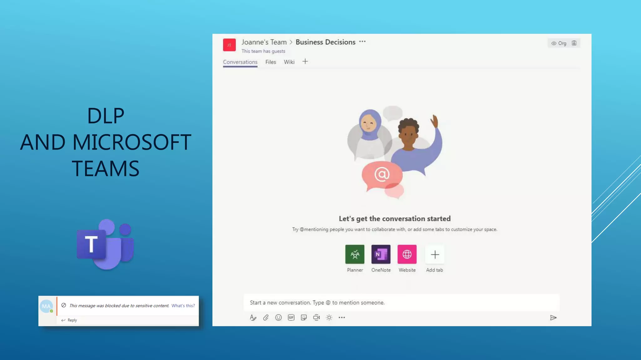 DLP
AND MICROSOFT
TEAMS
 