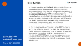 Protecting Your Web Applications: How to Prevent Cross-Site Request ...