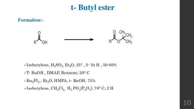 Protection And Deprotection Of Carboxylic Acid
