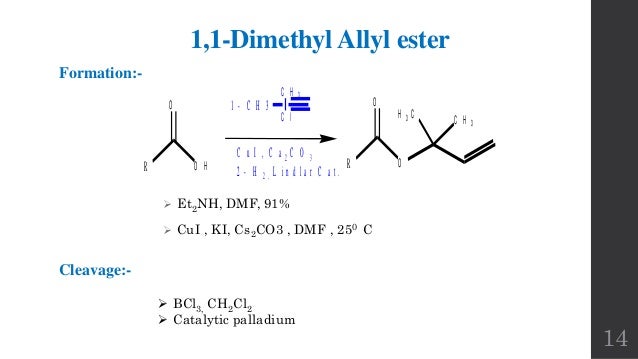 Protection And Deprotection Of Carboxylic Acid