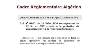 Cadre Réglementaire Algérien
 