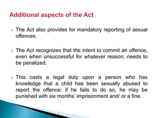 Protection of children from sexual offences act, India 2012 Slide 10