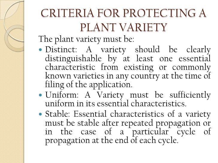 Protection of plant varieties and farmers' rights act