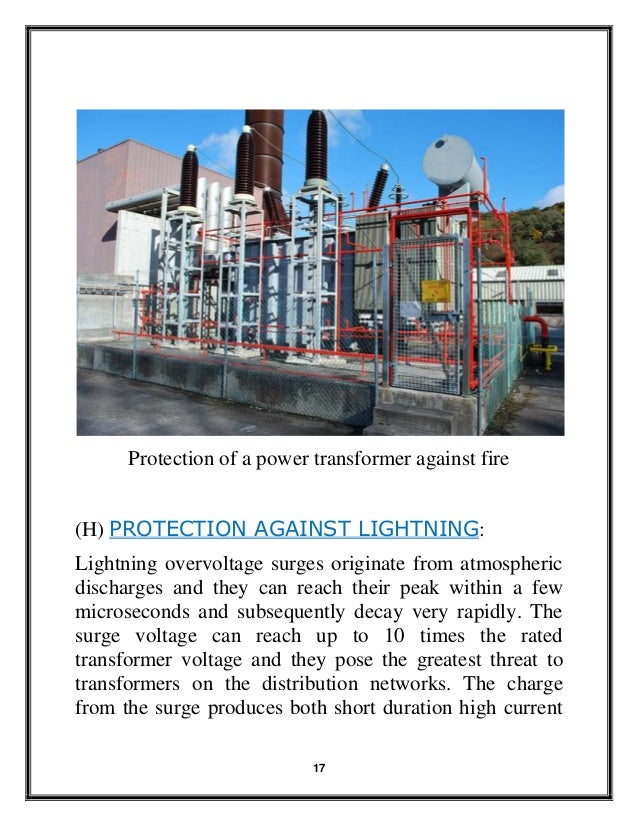 Protection of power transformer