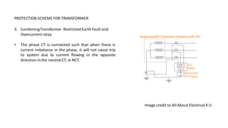 Transformer Protection Scheme Power System | PDF