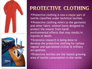Protective textiles