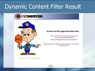 Dynamic Content Filter Result 