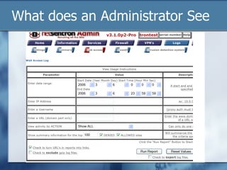 What does an Administrator See 