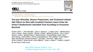 Neal, David E.Hamdy, Freddie C. et al.
European Urology, Volume 77, Issue 3, 320 - 330
 