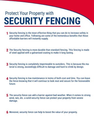 Protect Your Property with Security Fencing