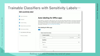 Webinar-ProtectyourTeamsworkacrossOffice365
JoanneKleinx
We have retention labels published
aligning to our File Plan to r...