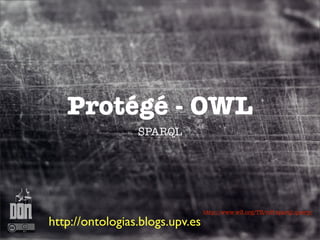 Protégé - OWL
                 SPARQL




                                 http://www.w3.org/TR/rdf-sparql-query/

http://ontologias.blogs.upv.es
 